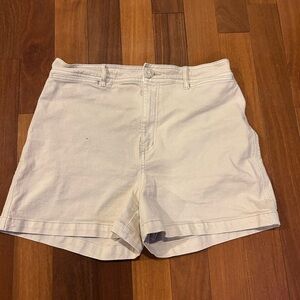 LOFT High Waist White Women's Shorts size 8